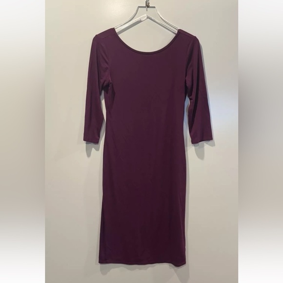 Lulu’s Purple Scoop Neck‎ Long Sleeve Dress Women’s Size Medium (3) - Picture 1 of 2